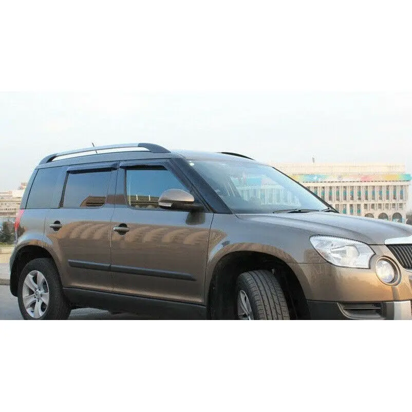 Ветровики для шкода скода йети ети дефлекторы окон дождевики окна козырьки