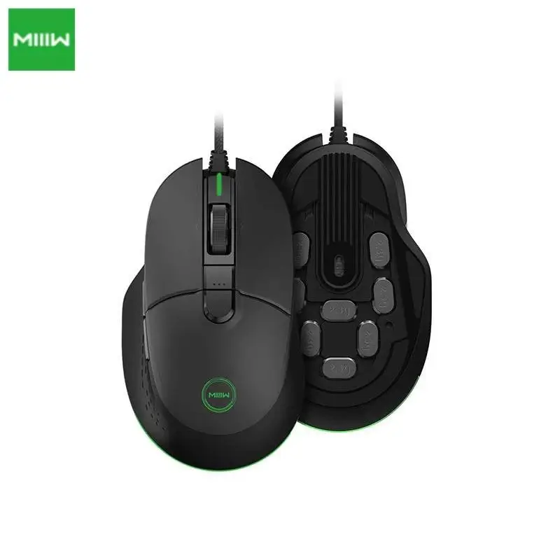 

Miiiw Wired Gaming Mouse 7200DPI 150IPS 1.8m Cable Length USB 2.0 RGB Backlight 6 Programmable Keys