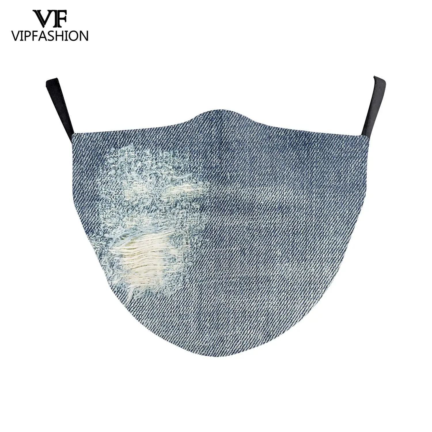 VIP мода для взрослых ежедневного джинсовым принтом маска лица с регулируемым