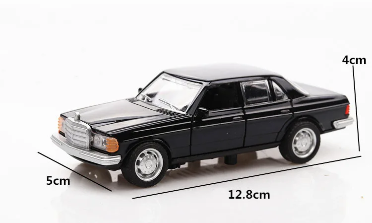 1/36 классическая модель автомобиля E-class W123 в стиле ретро с 2 дверями детские