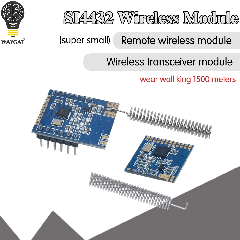 1 компл. Mini SI4432 Беспроводная модель 240 МГц 930 + пружинная антенна расстояние 1000