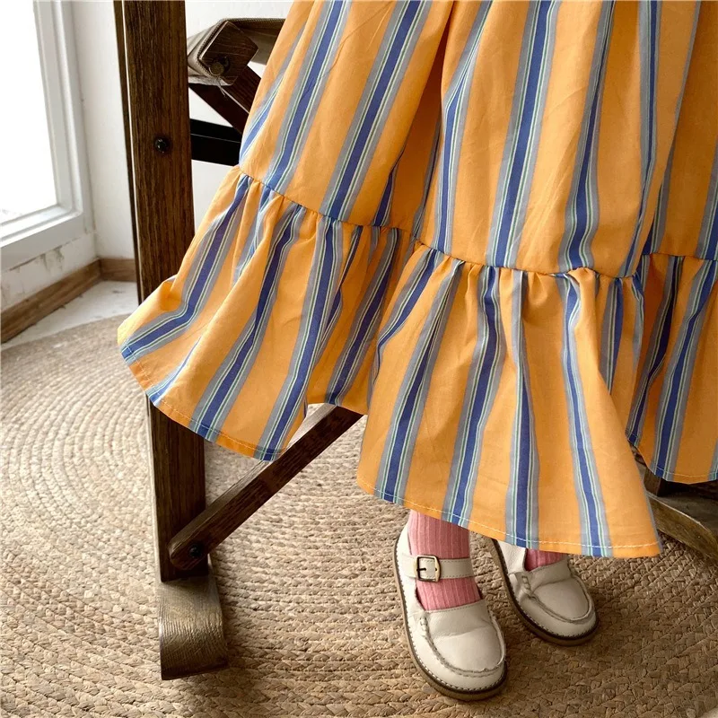 

Baby Girls Clothes Kids Fashion Skirts Striped Printed Ruffle Clothes Toddler Children's Clothing Girls Skirts