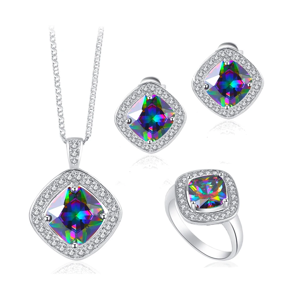 Комплект из колье серёг и кольца серебра 925 пробы|jewelry wall|jewelry latinjewelry earring display |