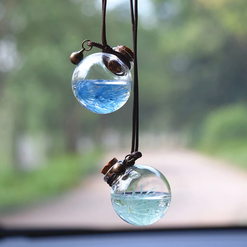 Автомобильный подвесной пустой стеклянный флакон для духов подвеска украшения