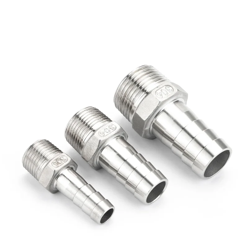 Штуцер для труб с наружной резьбой BSP 1/8 дюйма 1/4 3/8 1/2 6 8 10 12 мм ID штуцер шланга