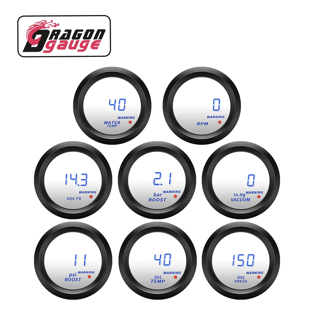 Тахометр DRAGON вольтметр измеритель температуры воды масла с сигнальным