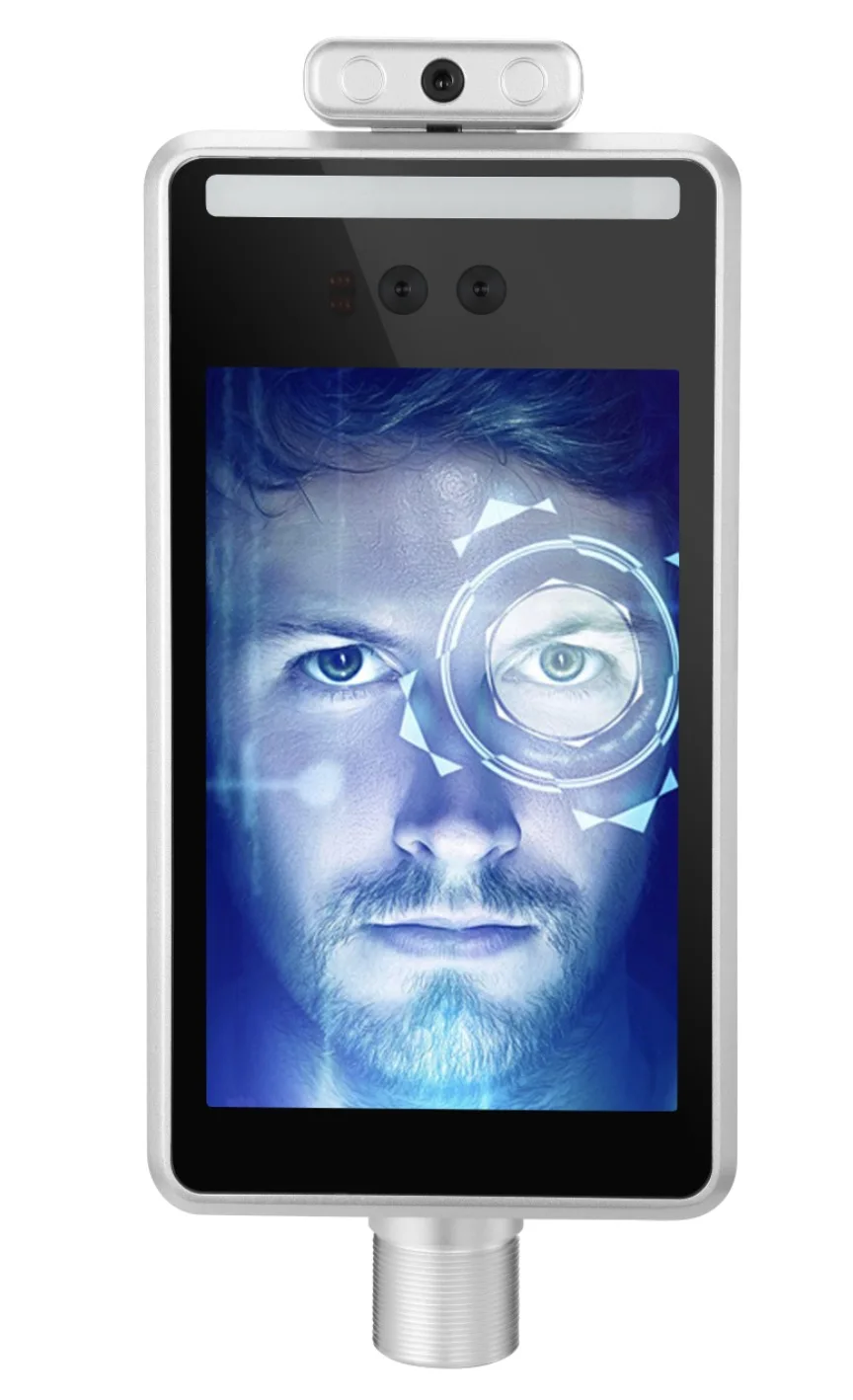 AI Face Recognition Access Control Turnstile Terminal 8 Inch Touhc Screen Thermal Thermoneter Detection Temperature Smart Scan |