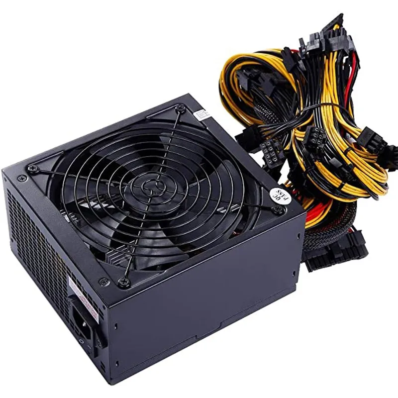 

1800W 2000W 2400W 160V-240V ATX ETH Mining Power Supply Efficiency Support 8 Display Cards GPU For BTC Miner Computer Accessorie
