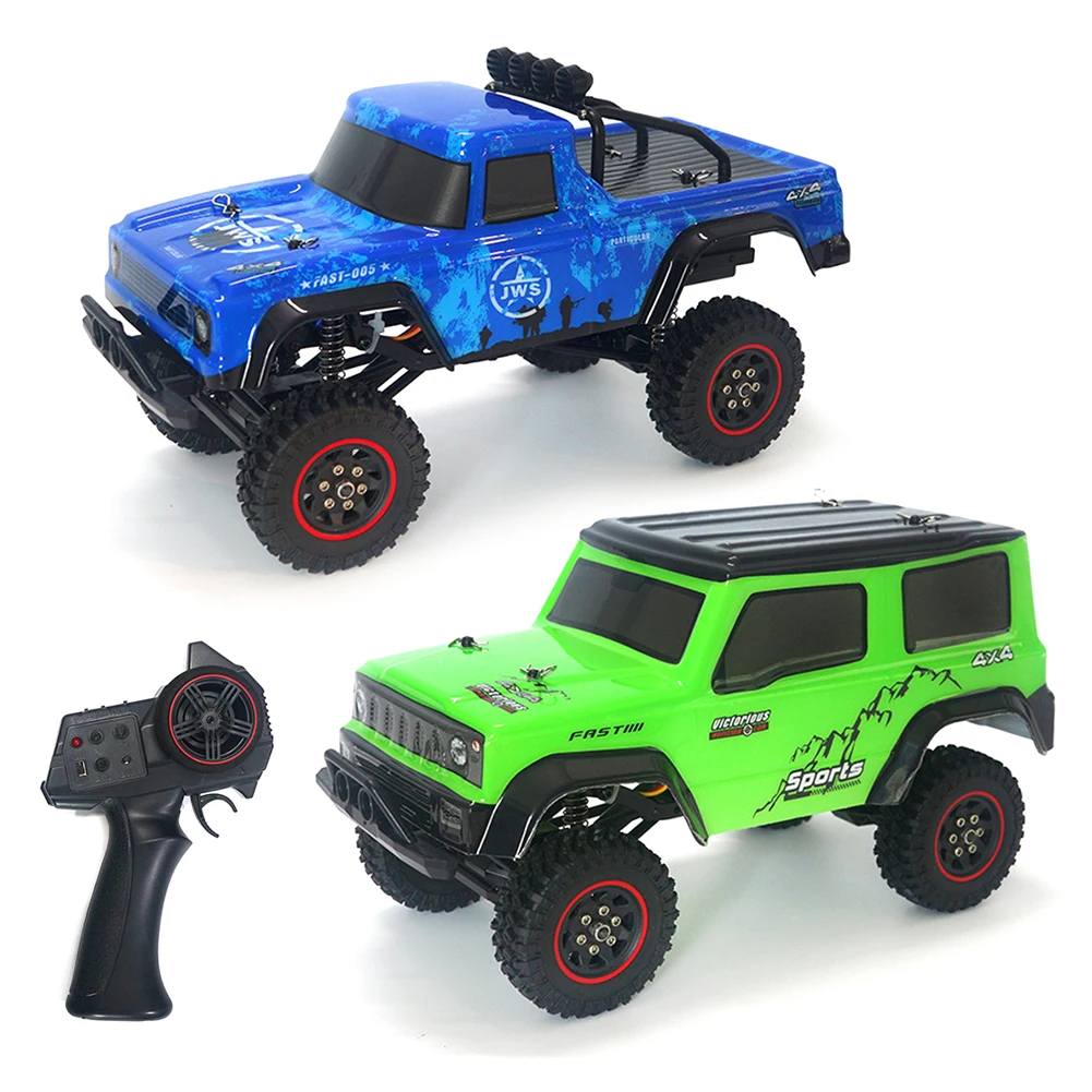 

1:18 2.4G High Speed Electric 4WD Battery Operated Mini USB Rechargeable Radio RC Car Kids Toy Gift Off Road Rock Racer