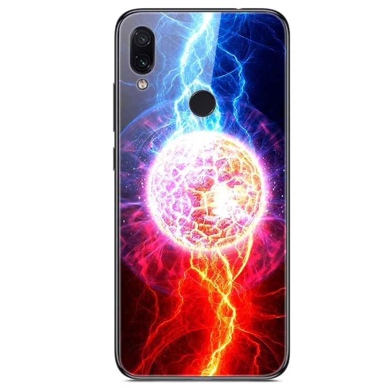27 Для Xiaomi Redmi Note 7 Чехол из закаленного стекла твердая задняя крышка для Xiomi Redmi Note7 мягкий чехол для телефона бампер на Redmi Note 7 Pro - Цвет: 27