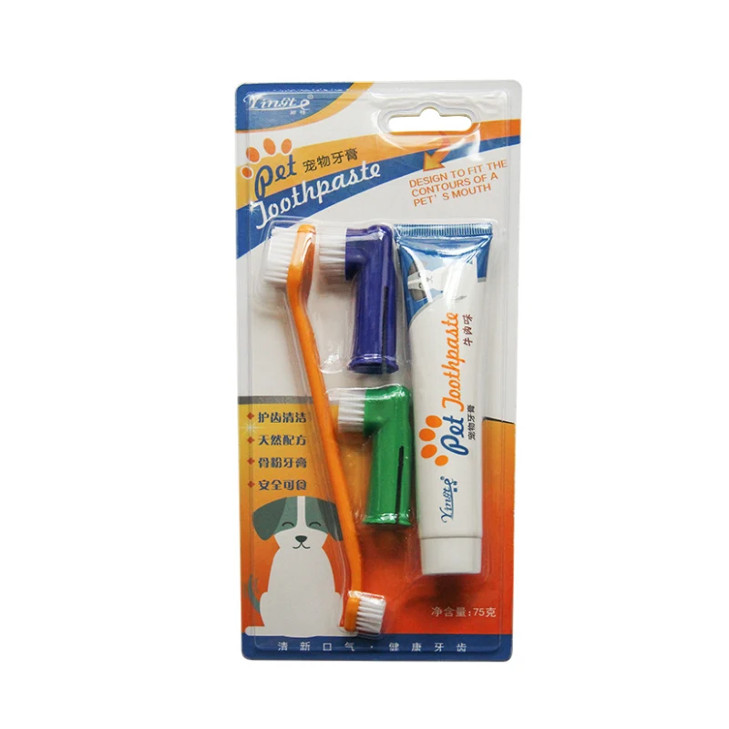 Зубная паста для домашних питомцев зубная щенков набор зубных щеток средних и