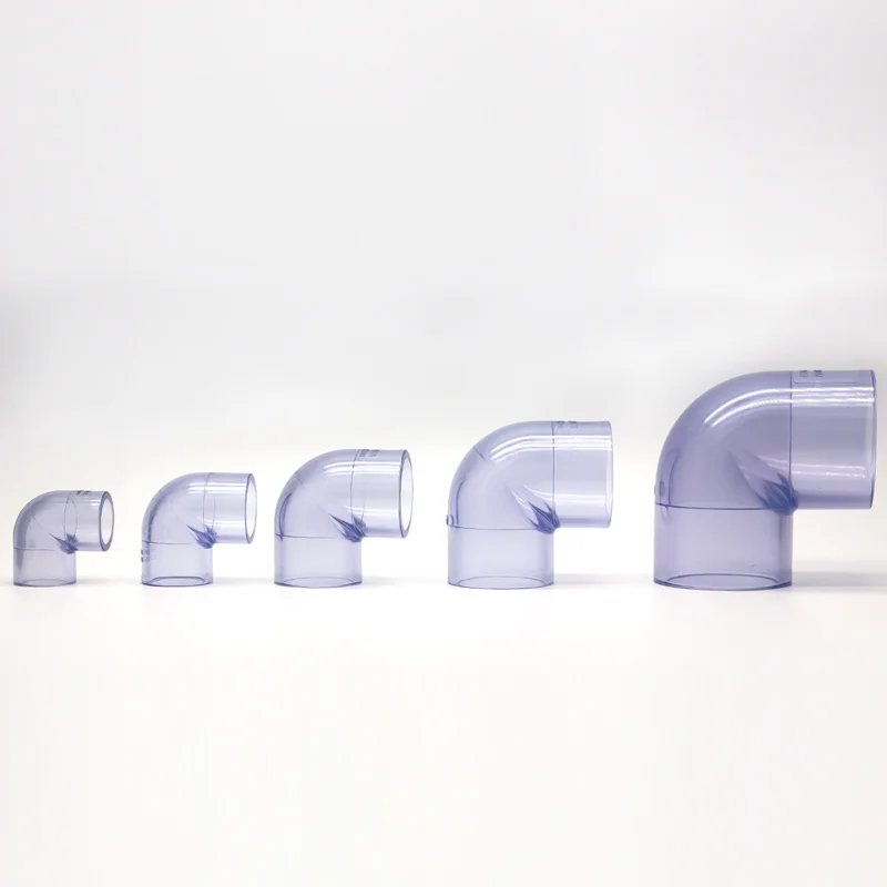 Прозрачный ПВХ соединитель UPVC налокотники аквариумные рыбки для аквариума DIY