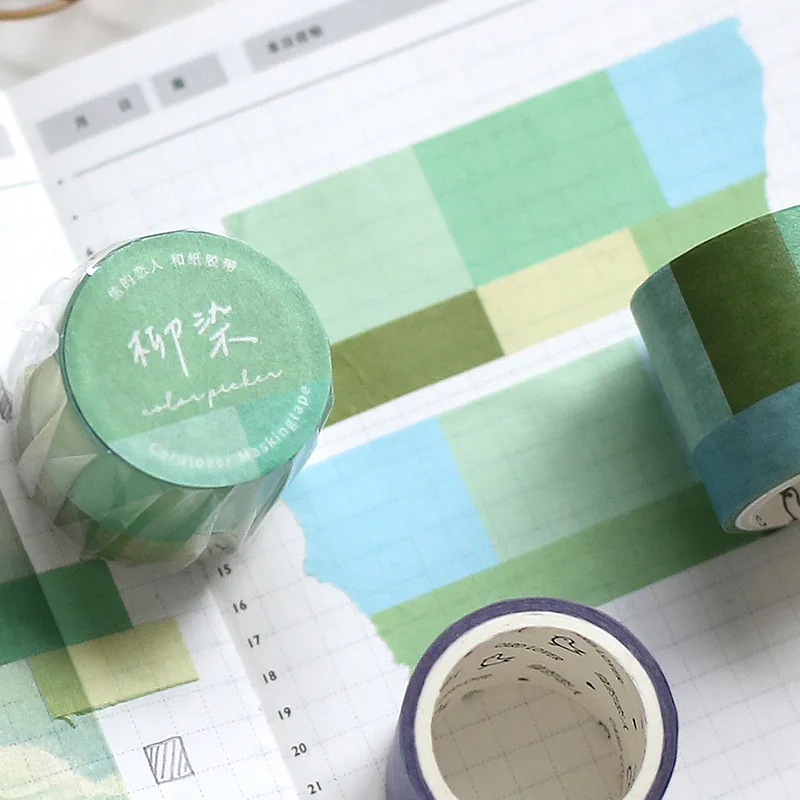 30 мм * 3 м Цвет коллаж Васи лент Ins декоративная изоляционная лента Diy Скрапбукинг