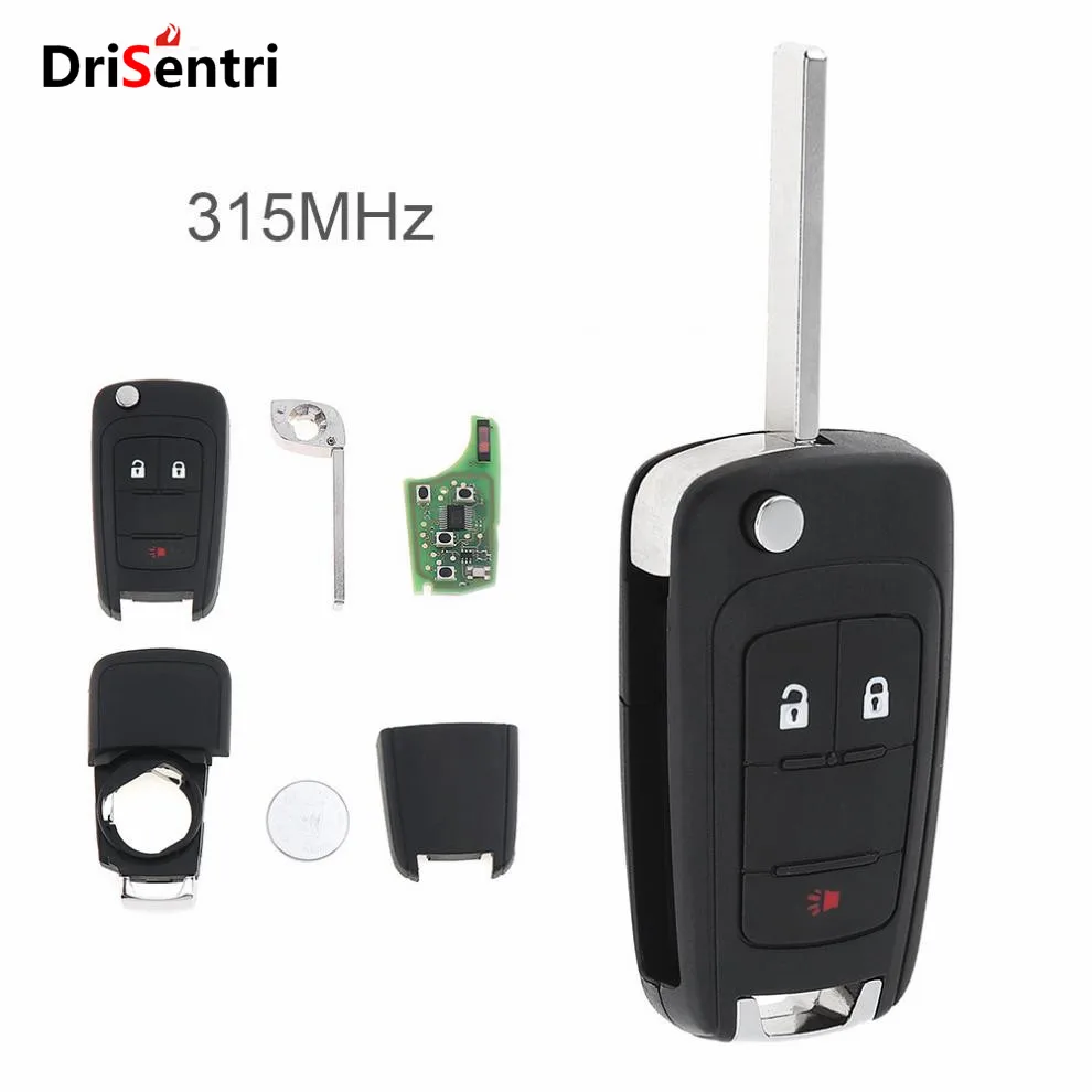 315MHZ 3 Buttons Keyless Entry Remote Key Fob OHT01060512 for Chevrolet Equinox / Sonic GMC Terrain 2010-2017 No Battery | Автомобили и