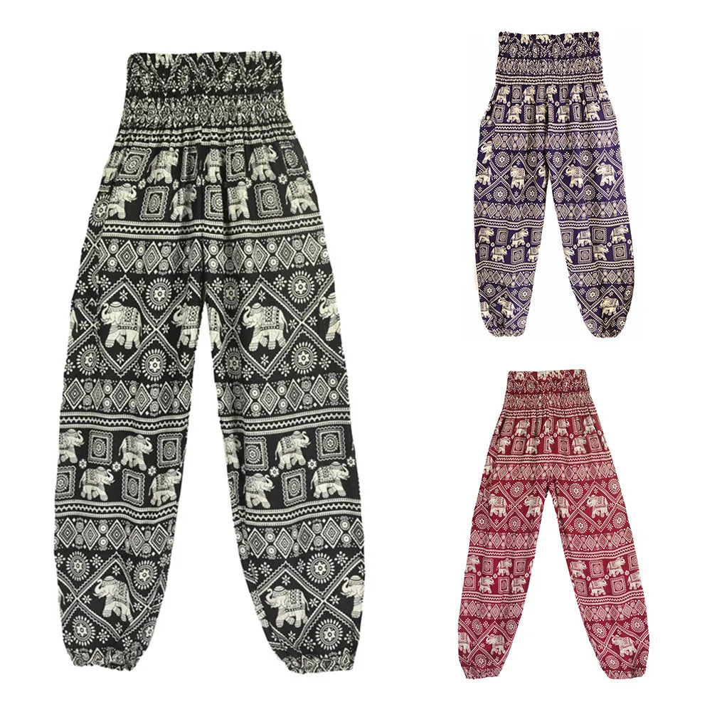 Брюки женские повседневные свободного покроя спортивные штаны с принтом