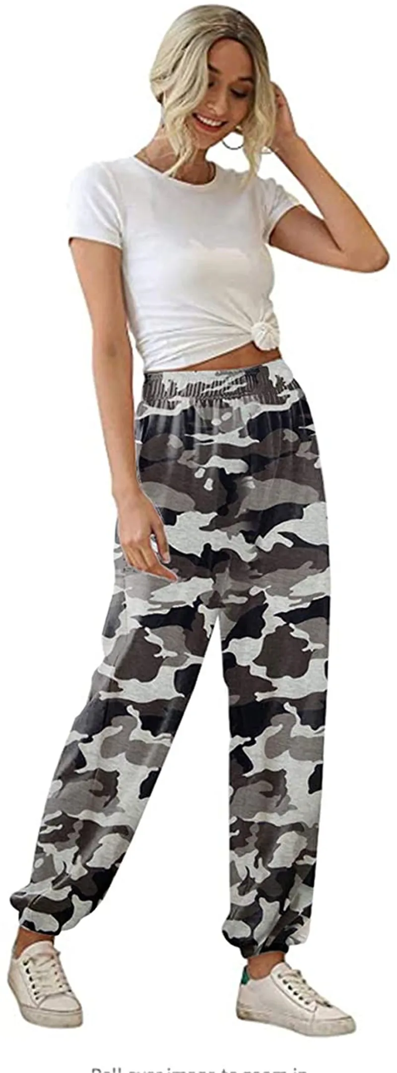 

Женские свободные брюки, летние брюки с высокой талией и боковыми карманами, повседневная одежда для тренировок