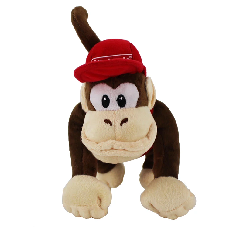Супер Марио Йоши Гумба застенчивый парень Toadette Diddy Kong бомба Пиранья гриб Nabbit Koopa черепаха гусеница осьминог плюшевые игрушки - Цвет: 15cm Diddy Kong