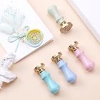 Деревянная ручка Макарон Для Печати воском штамп Ретро антикварные печати восковые штампы ручка свадебные открытки Скрапбукинг материал