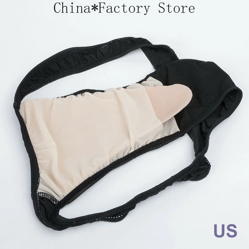 New Men's Full Silicone Vagina Shaper Pants with Underwear Cloth Transgender Crossdresser Pants Men Bodysuit Sexy