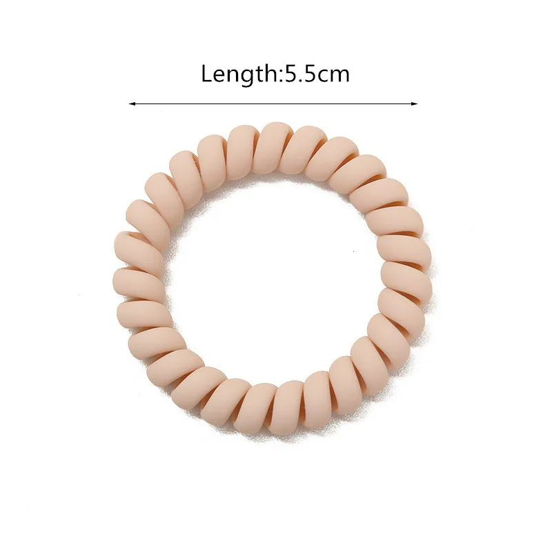 

5Pcs Women Telephone Line Hairbands Scrunchie Matte Headband Elastic Solid Hair Bands For Girl Ring Scrunchies Hair Accessories