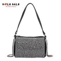 luxury diamond chain crossbody bag for women fashion purses and handbags ladies party clutch high quality designer shoulder bags