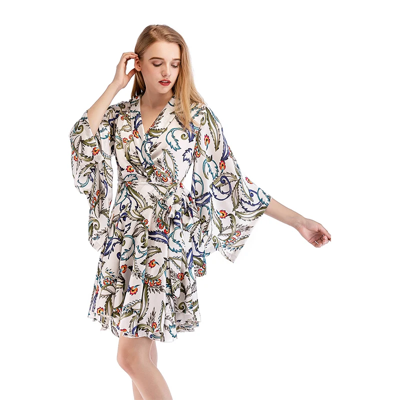 ITOOLIN свободное Повседневное платье для отдыха пояс в складку с принтом Платья