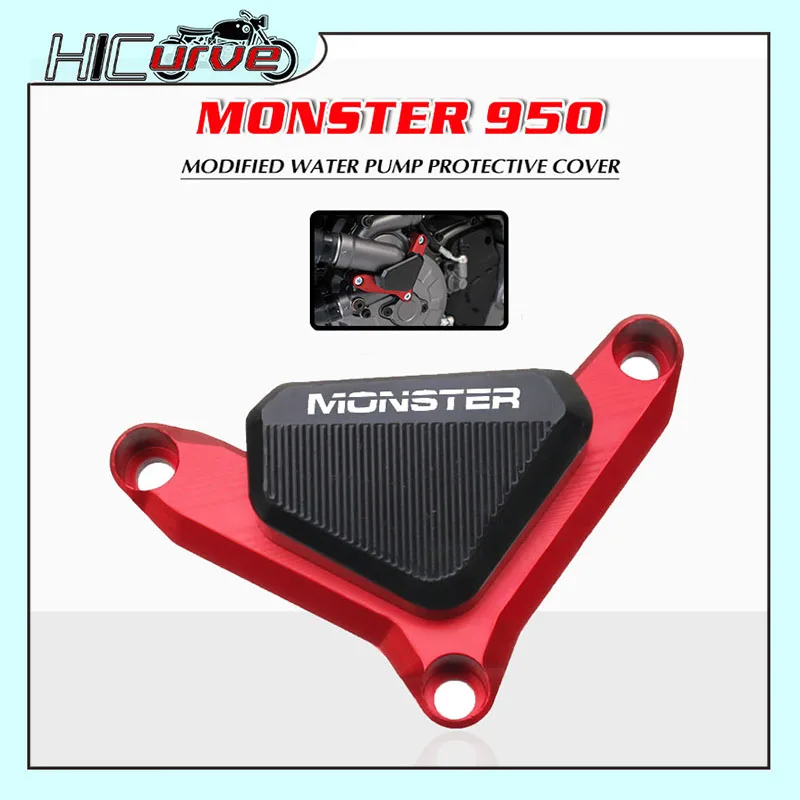 For DUCATI  Monster 950 2021 Monster 821 Motorcycle Water Pump Protector Guard Cover Crash Pad