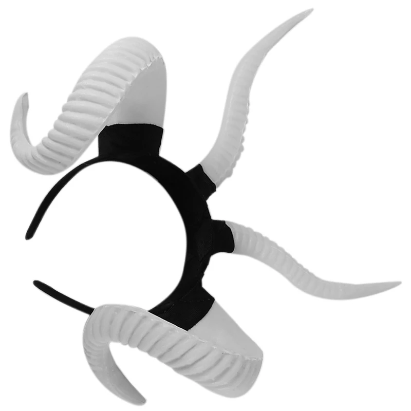 Имитация рога Рога головная повязка из козьего черного головной убор ведьмы