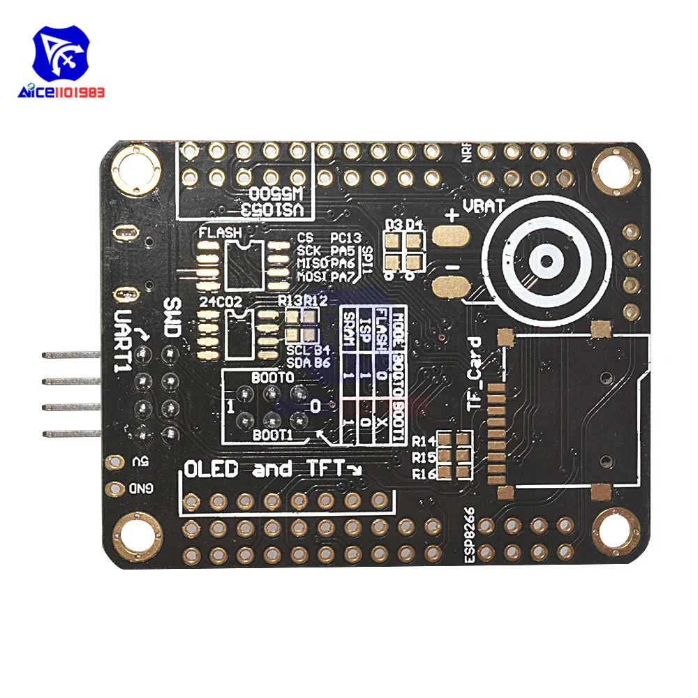 Mini STM32F103C8T6 системная макетная плата ARM STM32 51 модуль материнской платы WIFI ESP8266 NRF24L01