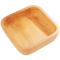 wooden square bowlsalad pastafruitsdessertscerealssnacksnut cookies bowlhome kitchen decorationtableware