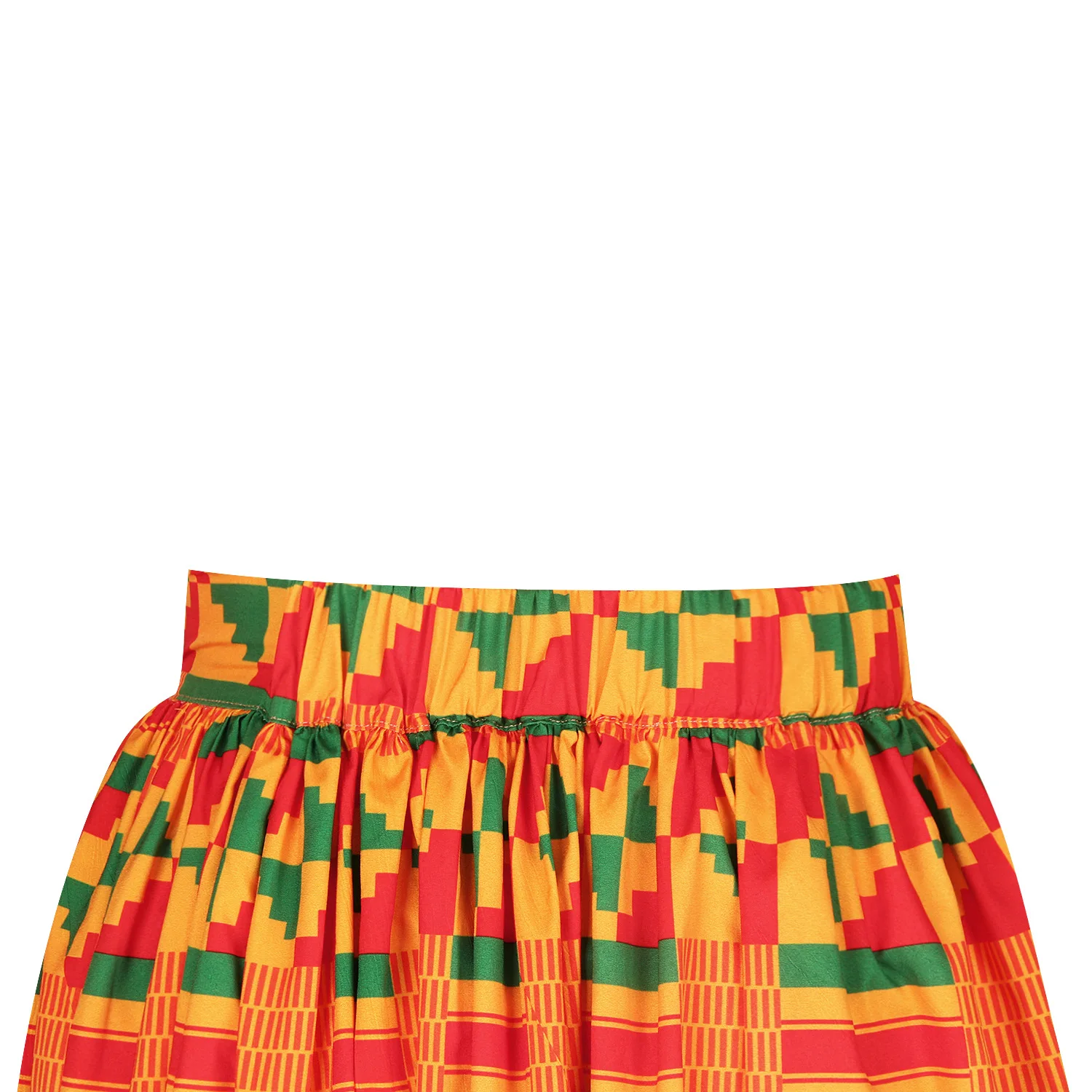 Женская длинная юбка с разрезом желтая эластичная бальная в пол Африканским