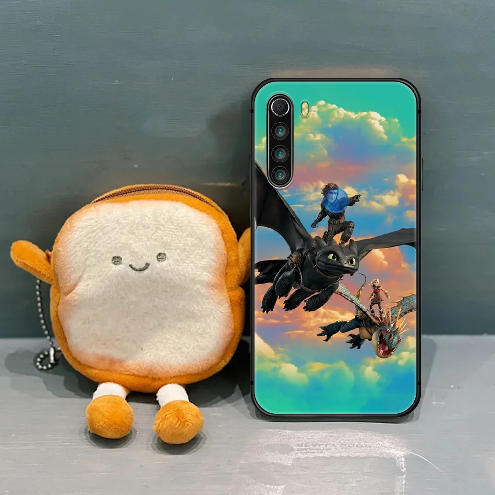 

Train Your Dragon Phone Case Cover Hull For XIAOMI Redmi Note 6 7 8 9 10 T S A K 20 30 40 Pro black Prime Luxury Etui Fashion
