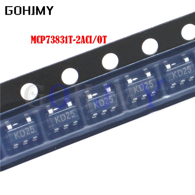 10PCS MCP73831T-2ACI/OT SOT23-5 SOT MCP73831T MCP73831 SMD ic | Электронные компоненты и принадлежности