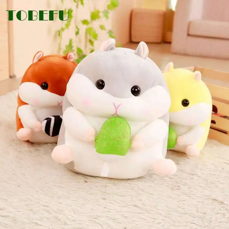 

TOBEFU 20/30CM Cute Soft Hamster Plush Toy Kwaii Animals Stuffed Pillow Cushion Dolls for Children Kids Christmas Birthday Gifts