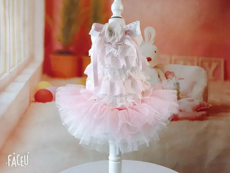 Ограниченная серия маленькая фея кружевные платья для декора юбки собак с