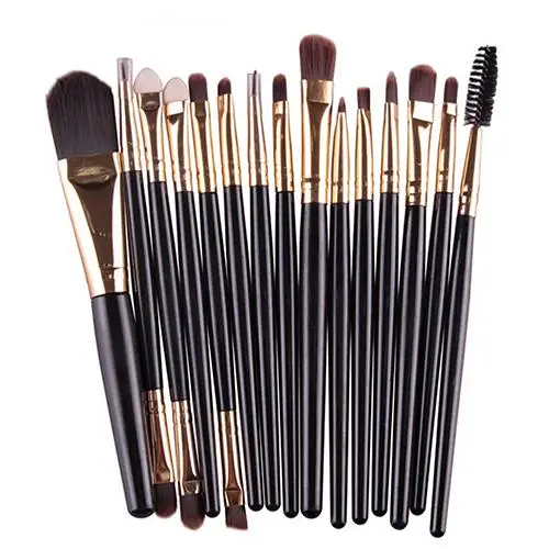 15x набор для макияжа Пудра основа век брови консилер губ Косметические Кисти