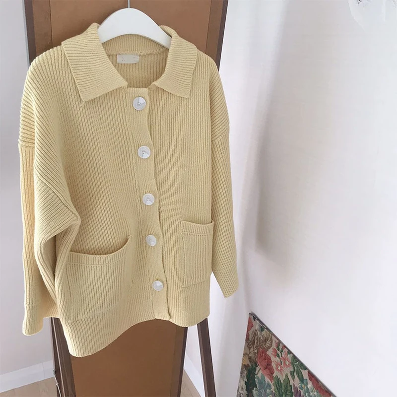 Fitaylor новинка женские кардиганы повседневные отложной воротник однобортный