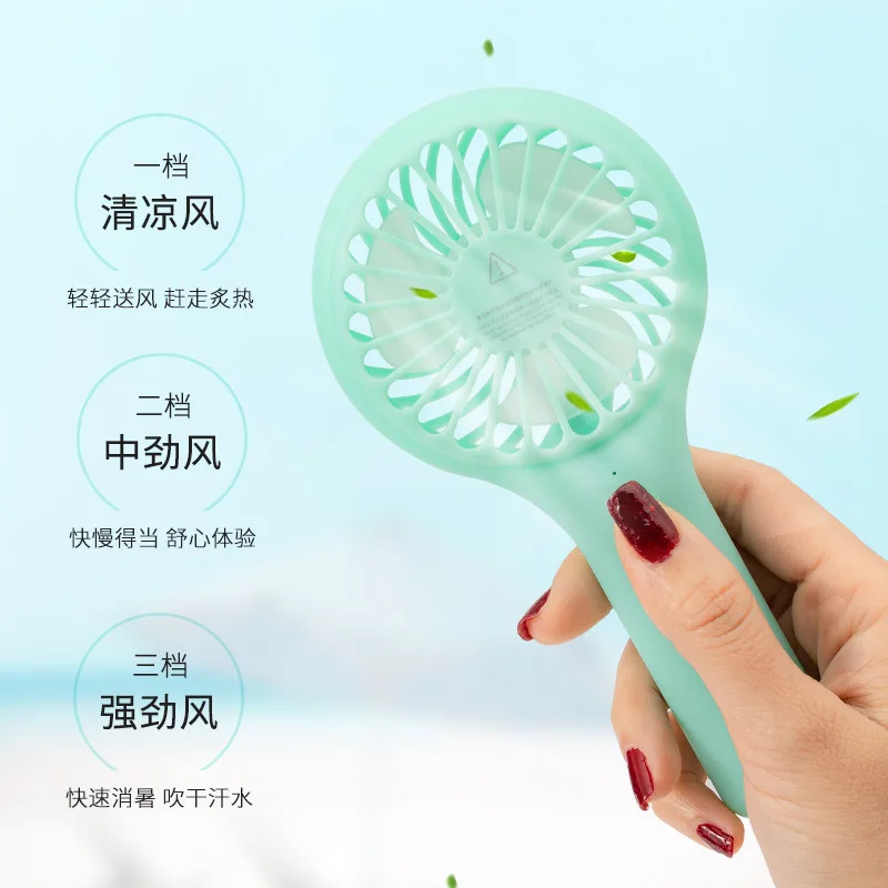 

USB Mini Fan Portable Outdoor Tools Rechargeable Air Cooler Sport 3 Gears Cooling ON OFF Switch Hand Held Desktop Electric Fans