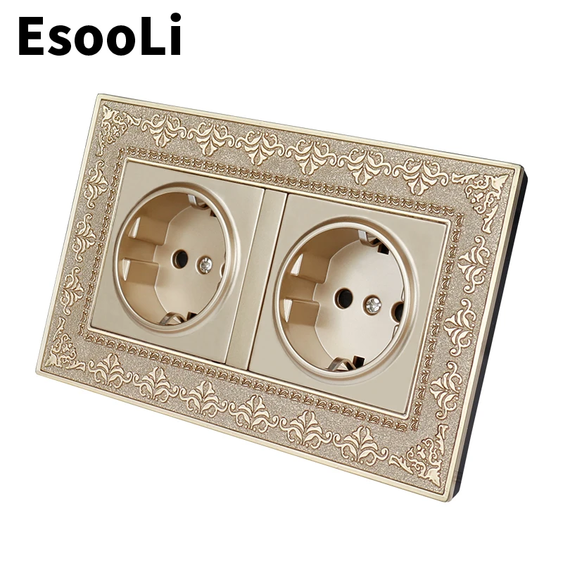 EsooLi 16 А двойная фотография 4D тиснение Ретро панель из цинкового сплава