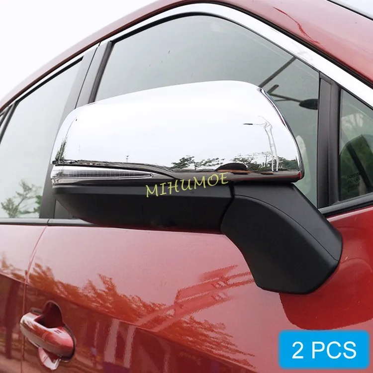 

Chrome Exterior Side Rear View Mirror Cover Overlay For Toyota Highlander RAV4 Kluger Suzuki Across