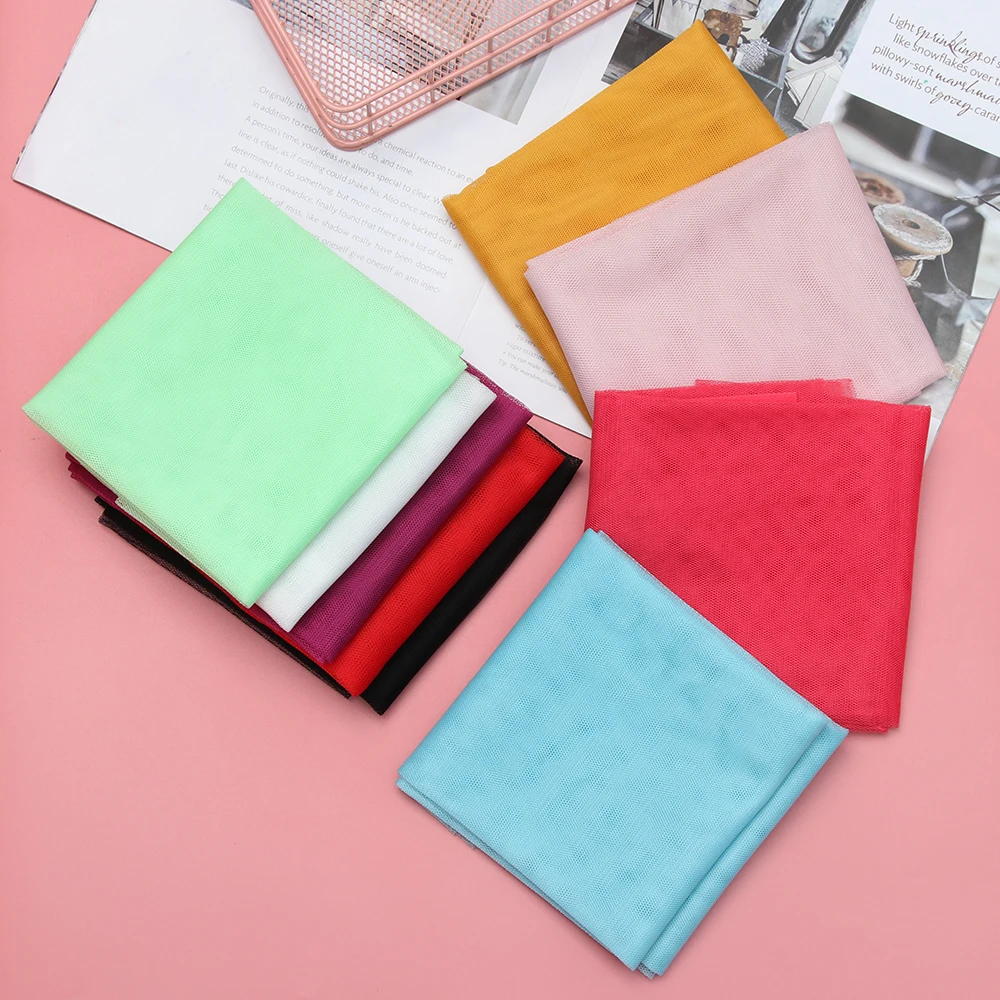 Кукольное Сетчатое Тюлевое тканевое свадебное платье декор для одежды товары