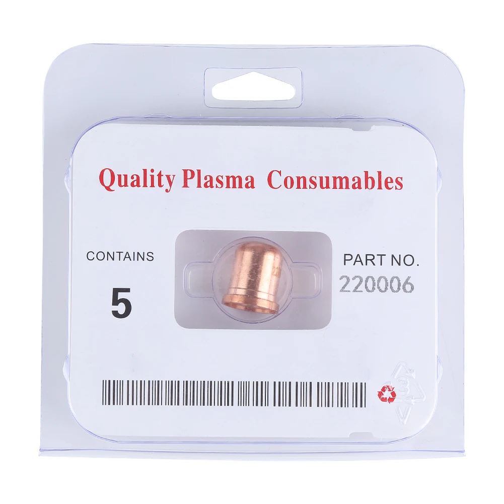 

5Pcs For MAX1250 Plasma Cutting Torch Tellurium Copper Cutting Nozzle Tool Accessories 220006