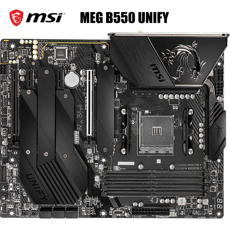 

Brand New MSI MEG B550 UNIFY Computer Motherboard Support Ryzen 5800X/5600X/3700X/3600X CPU (AMD B550/Socket AM4)