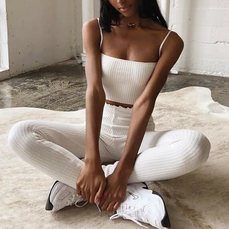 

Women High Waist Solid Trousers Leggings Casual Elastic Waist Sweatpants Jogging Fitness Stretch Sports Long Pants Plus Size