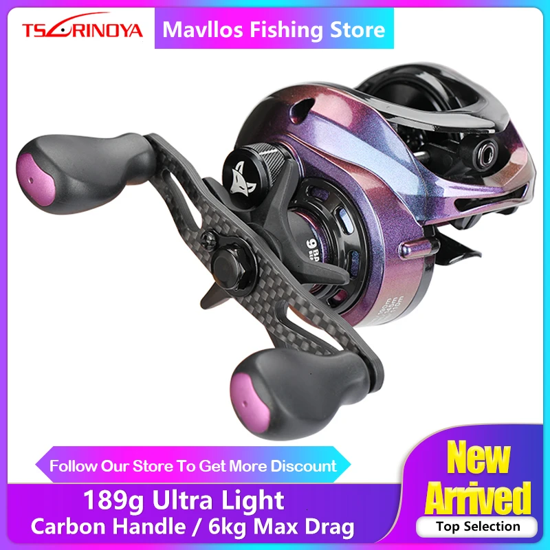 

Спиннинговая катушка TSURINOYA SPIRIT FOX 150, Ультралегкая Рыболовная катушка 189 г BFS с левой и правой ручкой, наживка на окуня 6 кг, катушка для наживки