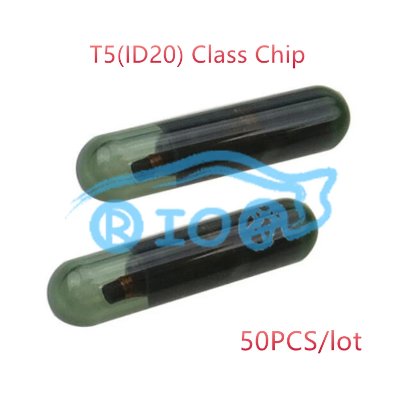 

50 шт./лот Высококачественный чип для автомобильного ключа T5(ID20) Чип-транспондер стеклянный автомобильный чип-транспондер оптовая продажа б...