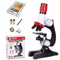 zk30 new microscope kit lab led 1004001200x home school educational toy gift refined biological microscope for kid child