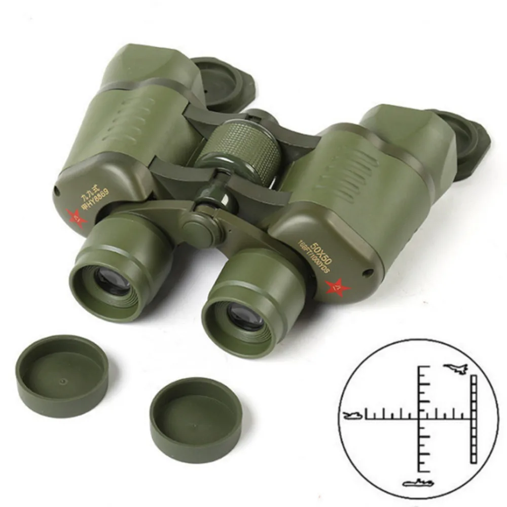 

50x50 HD мощный зеленый бинокулярный координатный 8 раз оптическое наблюдение Складной телескоп Охота Спорт на открытом воздухе Кемпинг путеш...