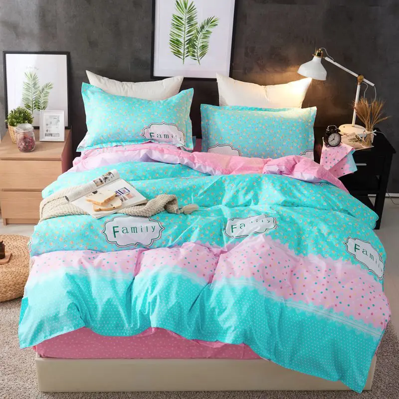 Adult Kids Boy Girl Soft Cotton Bedding Set New Fashion Bed Linen Single Twin Queen King Size 150x200 180x220 200x230 220x240 cm | Дом и сад