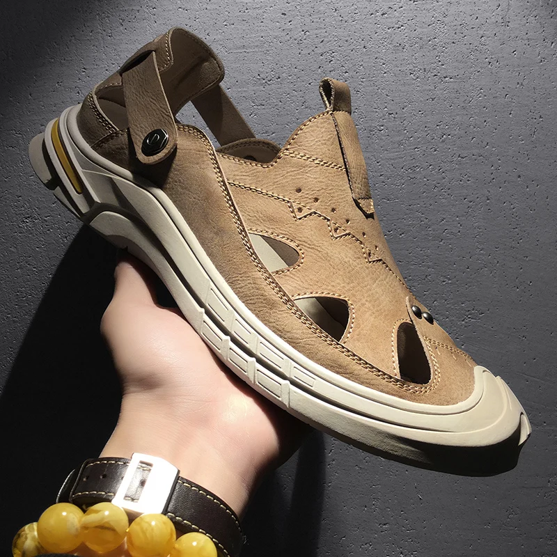 

NY3272 Summer Style Sandal Leather Shoes Baotou Shoes Fashion Casual Shoes Beach Shoes